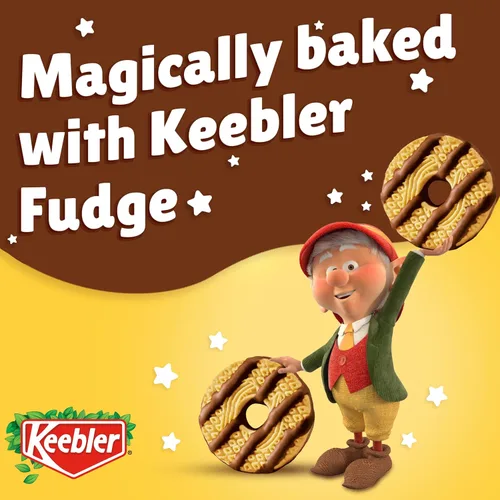 Vista 6 de Keebler Fudge Stripes Original Cookies Tamaño Familiar 17.3 onzas