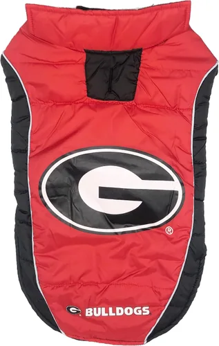 Vista 12 de Pets First Collegiate Clemson Tigers - Chaleco acolchado para perros y gatos. Talla S. Abrigo cálido, acogedor e impermeable, para perros y gatos