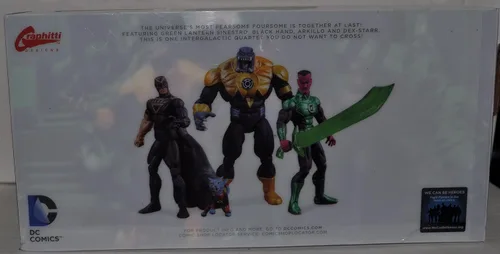 Vista 3 de SDCC 2013 DC Comics Super Heroes Black Hand, Green Lantern Sinestro, Arkillo y Dex-Starr Figura de acción 4