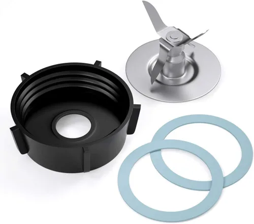 Vista 4 de Para Oster Blender Piezas de Repuesto Blender Cuchilla de Licuadora con Tapa Base de Tarro y 2 Juntas de Junta de Sello O de Goma Kit