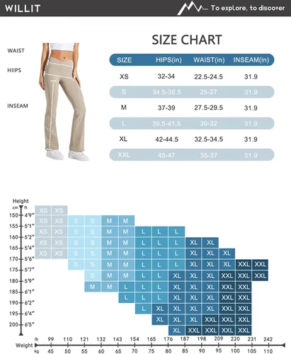 Vista 7 de Willit Pantalones con forro polar para mujer, leggings cruzados para yoga, corte de bota, pantalones térmicos de invierno, leggings acampanados