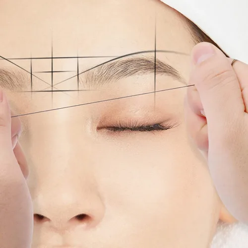 Vista 3 de XIAOYU Cuerda de mapeo de cejas de 32.8 ft preentintada para microblading, paquete de 6, caja blanca, tinta blanca