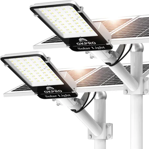 Vista 10 de OKPRO 20000W luces de calle solares al aire libre, control remoto, 7000K
