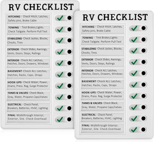 Vista 8 de Zonon Paquete de 1 tabla de lista de verificación para caravanas, tablas de listas de tareas de plástico, tablas de lista de verificación