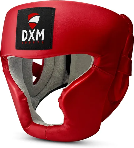Vista 7 de DXM SPORTS Casco de boxeo para entrenamiento de MMA, Sparring Kickboxing, protector de cabeza de seguridad ajustable para Muay Thai, Karate