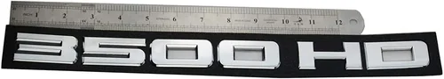 Vista 5 de 2 emblemas cromados 3500HD Sierra Silverado para puerta, placa de nombre, 2500 HD, apto para Silverado (plateado)