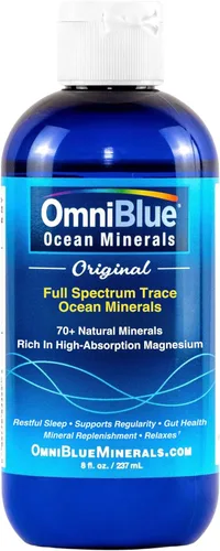 Vista 7 de OmniBlue Ocean Minerals - Más de 70 oligominerales y magnesio líquido, potasio, cloruro, bajo en sodio, apoyo natural para dormir, digestión