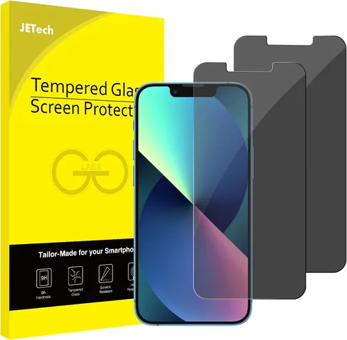 Vista 16 de JETech Protector de pantalla de privacidad para iPhone SE 3 (3ª edición 2022) de 4.7 pulgadas, película de vidrio templado antiespía, compatible