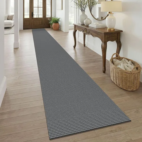 Vista 286 de KOZYFLY - Tapete para puerta de interior, lavable, pequeña, antideslizante, con respaldo de goma, felpudo de algodón para el hogar, color negro