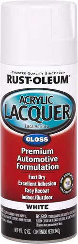 Vista 4 de Rust-Oleum Automotive 248647 - Aerosol de esmalte acrílico de 12 onzas, negro plano