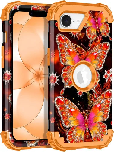 Vista 61 de Rancase Funda para iPhone 11, tres capas de alta resistencia a prueba de golpes, protección de plástico duro + funda protectora de goma de silicona