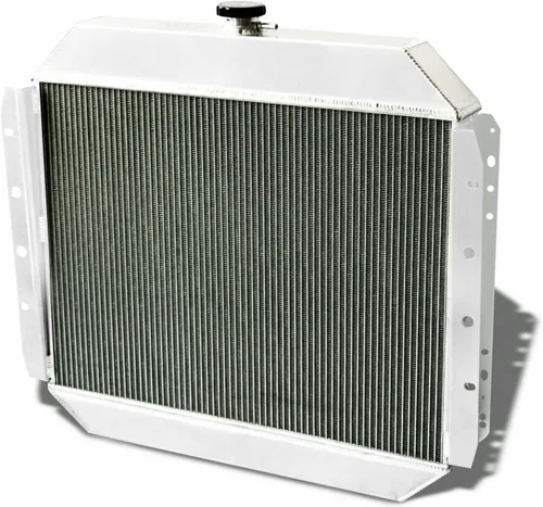 Vista 4 de Radiador de aluminio de 3 filas+ventilador de cubierta+relé compatible con Ford Bronco F100 F150 F250 F350 F500 V8