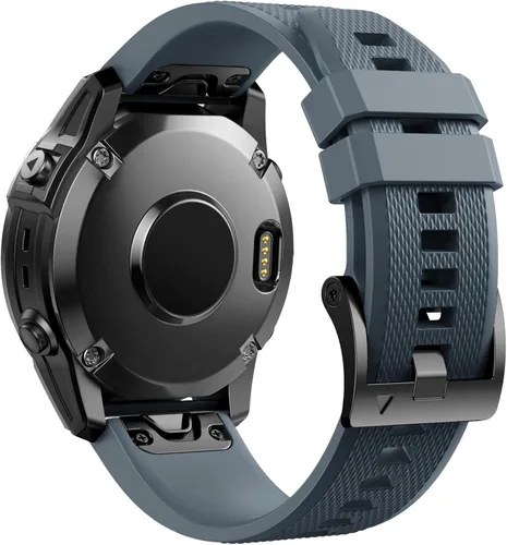 Vista 3 de ANCOOL - Correa para Garmin Fenix 5, de ajuste fácil, de silicona suave de 22 mm de ancho, correa de reloj para Garmin Fenix 5