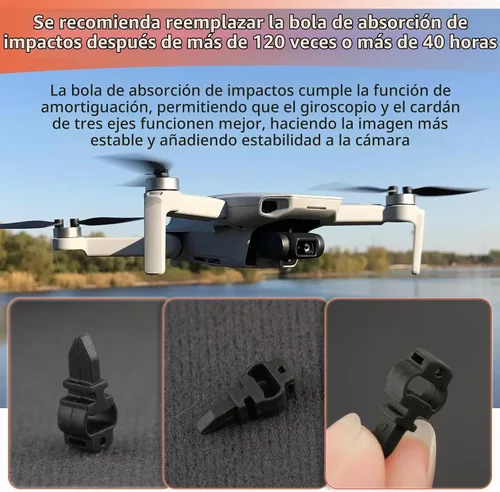 Vista 3 de Repuesto para DJI MiNi 2 Gimbal de absorción de impactos de goma para DJI Mavic Mini 4K Amortiguador Bola Mini SE/Mini 2 SE Amortiguador de goma