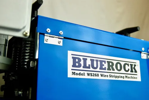 Vista 9 de BLUEROCK WS260 Máquina peladora de cables motorizada, capacidad de cable de 22 AWG a 2-1/4 pulgadas, pelacables de cobre y aluminio de 2 HP 120V