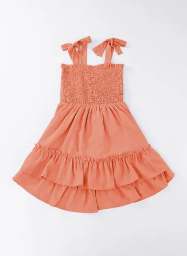Vista 8 de blibean Vestido de verano con tirantes para niñas de 4 a 13 años