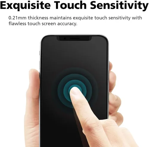 Vista 5 de Protector de pantalla mate antideslumbrante para iPhone SE 3/SE 2/8/7/6 [paquete de 3] película de EPU PET resistente a la rotura, antihuellas