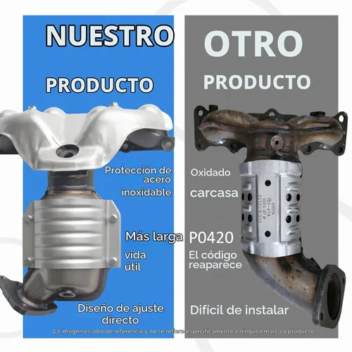 Vista 3 de JT Convertidor catalítico de escape compatible con Honda CRV 2002 2003 2004 2005 2006 2.4L (Cumple con la EPA) (Grado EPA estándar)