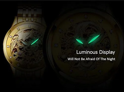 Vista 5 de Reloj mecánico automático para parejas, cristal de zafiro, acero inoxidable, reloj para ella y su set de regalo