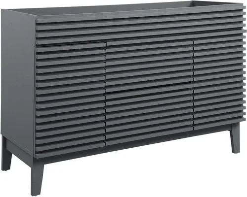 Vista 48 de Modway Render 23.5" tocador de baño en nogal (lavabo no incluido)