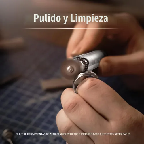 Vista 5 de DZQ Amoladora de eje flexible de 380 W con pedal de pie, kit de herramientas rotativas de 500 a 20,000 RPM con portabrocas de 3 mandíbulas y 83