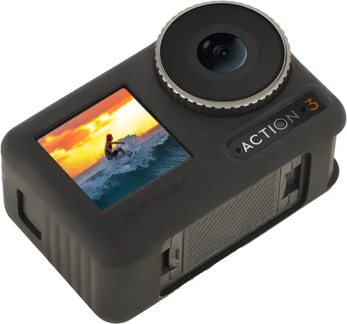Vista 8 de Funda protectora de silicona para cámara DJI OSMO Action 4/Action 3, portátil a prueba de caídas OSMO Action 4/3, funda protectora de accesorios