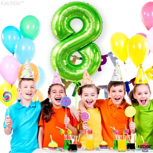 Vista 834 de KatchOn Globo negro del número 1 de 40 pulgadas, globo de feliz cumpleaños Large Mylar Number One Balloon for 1st Birthday Decorations, Foil