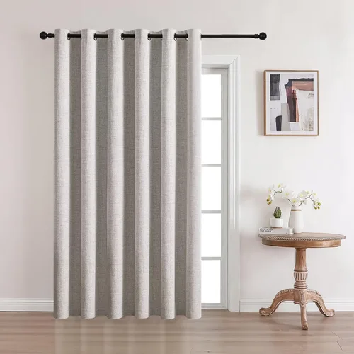 Vista 32 de CUCRAF - Juego de 2 paneles de cortinas de ventana con oscurecimiento total del 100%, de 54 pulgadas de largo, con aspecto de lino falso, cortinas