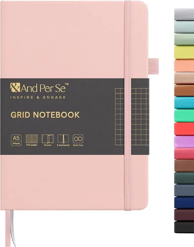 Vista 105 de ⩓ Per Se Cuaderno de Diario con Líneas (3 Paquetes), 160 Páginas Papel Grueso 100GSM, A5 Tapa Dura Cuadernos con Rayas Universitarias para Escribir