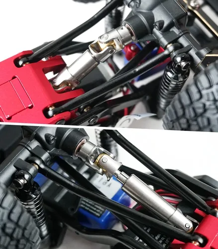 Vista 6 de OGRC - Eje de transmisión de alta resistencia eje central de acero inoxidable para TRX4M 1/18 RC Crawler Car