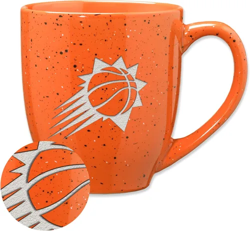 Vista 112 de Rico Industries NBA 16 oz Team Color Laser Engraved Speckled Ceramic Coffee Mug 3-Color del