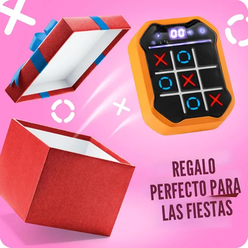 Vista 7 de Juego electrónico de mano Tic-Tac-Toe Juegos de memoria y cerebro 3 en 1 Regalo de cumpleaños para niños y adultos Pantalla táctil apta