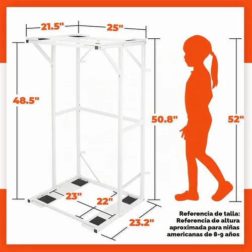 Vista 4 de Sidasu Soporte de lavadora y secadora de doble capa de 23 pulgadas, soporte de acero resistente para lavadora y secadora, compatible con la mayoría