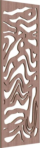 Vista 77 de 9 3/8"W x 24 3/8"H x 1/4"T Northfield Decorativos Paneles de Pared de Madera Calado, Abedul