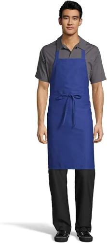 Vista 12 de Uncommon Threads Delantal con peto de restaurante clásico unisex para uniforme de trabajo