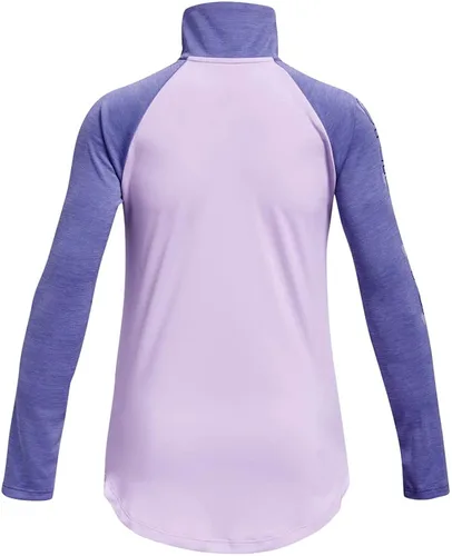Vista 2 de Under Armour Camiseta Tech Graphic de manga larga con media cremallera para niñas