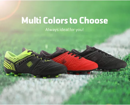 Vista 7 de DREAM PAIRS Calzado deportivo para hombre, flexible, con cordones, liviano, para fútbol al aire libre