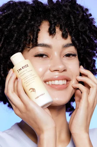 Vista 6 de TONYMOLY I’m Rice Exfoliating Enzyme Cleanser – Lavado facial de polvo de arroz y exfoliante de enzima de papaya, mascarilla suave AHA para una piel