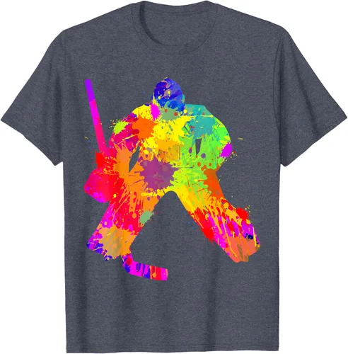 Vista 81 de Camiseta de hockey de hockey sobre hielo, Negro