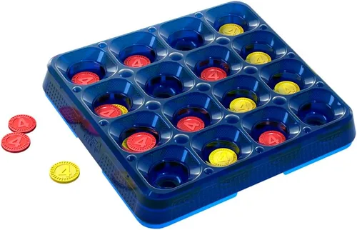 Vista 4 de Connect 4 Frenzy Game Discos de rebote 4 The Win Juegos de fiesta familiar para niños, adolescentes y adultos A partir de 8 años 2 a 6