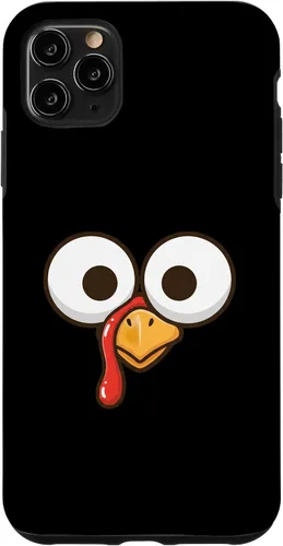 Vista 13 de Funny Cartoon Turkey Face, Big Eyes Thanksgiving Turkey Day Case for iPhone 16