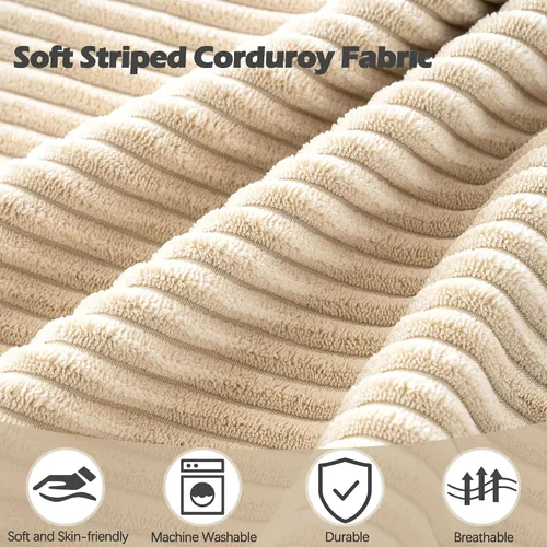 Vista 3 de Sqodok Papasan - Fundas de cojín de 50 pulgadas de tela de pana para interiores, lavables a máquina, con cremallera y correas