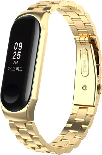 Vista 13 de Correa de repuesto de acero inoxidable para Xiaomi Mi Band 3 Fitness Tracker