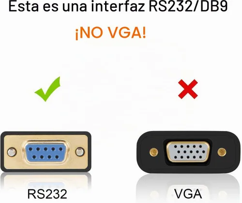 Vista 2 de CableCreation Cable adaptador serie USB a RS232 DB9, chipset PL2303