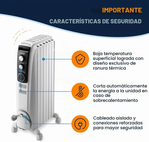 Vista 4 de Calefactor radiante de habitación DeLonghi TRD40615T completo