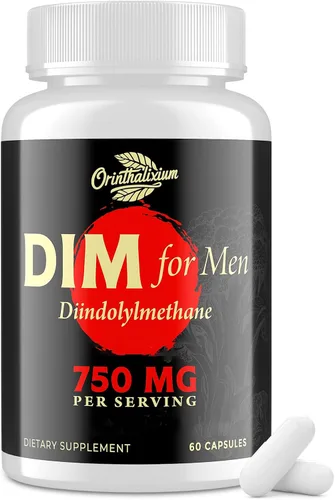 Vista 8 de Orinthalixium DIM para Hombres 750MG – Equilibrio Hormonal, Apoyo al Estrógeno para Hombres, Suplemento DIM, Desintoxicación, Vitalidad