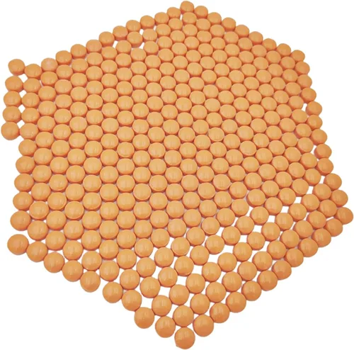 Vista 8 de Mini mosaico redondo de jade de 1/2 pulgada, piezas de mosaico de vidrio Circel de 1.1 libras para manualidades, macetas, jarrones, tazas