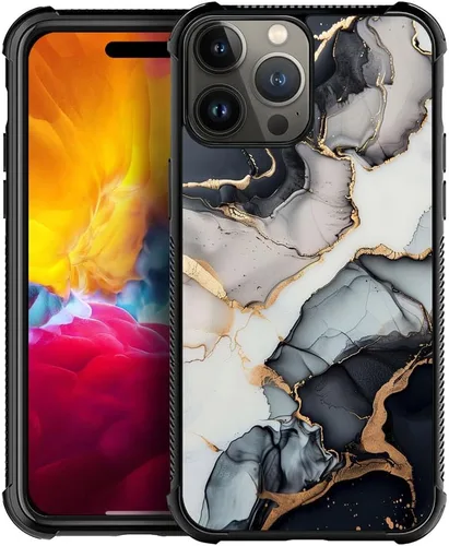Vista 26 de Funda compatible con iPhone 15 Pro Max, 4 fundas de libélula en las cuatro esquinas con parachoques a prueba de golpes antideslizante funda
