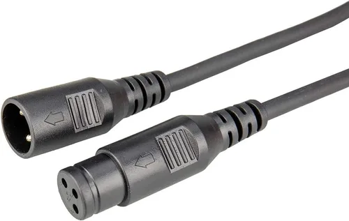 Vista 2 de MAD OWL Cable de conexión XLR macho hembra XLR de 3 pines, cable XLR de 10 pies 9.8 ft, conectores de extensión de cable DMX macho y hembra, cable