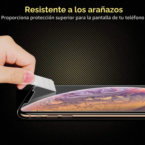 Vista 4 de UnBREAKcable - Protector de pantalla para iPhone 11 Pro/X/XS, vidrio templado (3 unidades) Vidrio templado de alta calidad 9H, fácil instalación